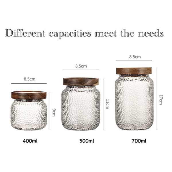 factory directly clear glass canisters glass food storage jar with acacia lids