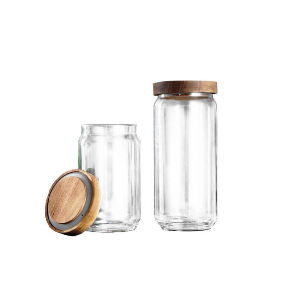 factory directly glass storage containers jars with airtight lids