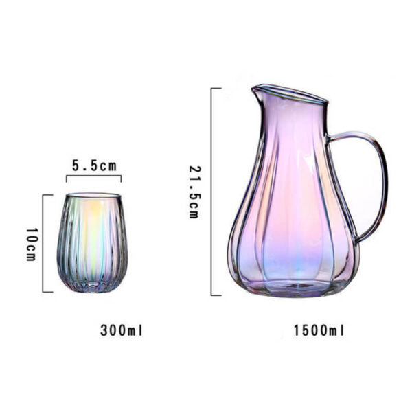 pumpkin shape glass carafe heat resistant borosilicate water carafe