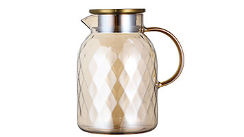 diamond glass water carafe