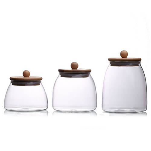 big belly shape glass jar