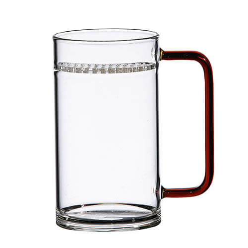 glass cup with filter