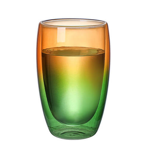 gradient colored glass cup