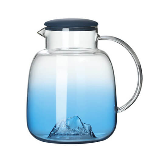 mountain gradient glass pitcher