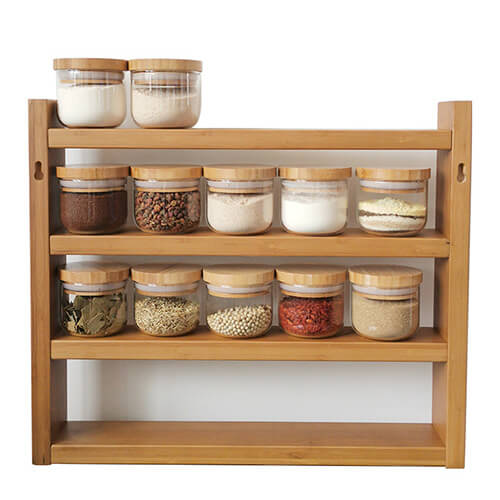 seasoning glass storage jar set