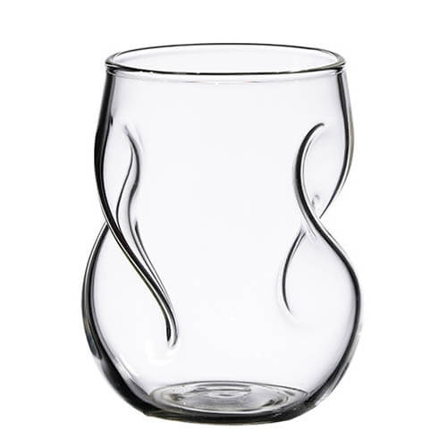 twist glass cup