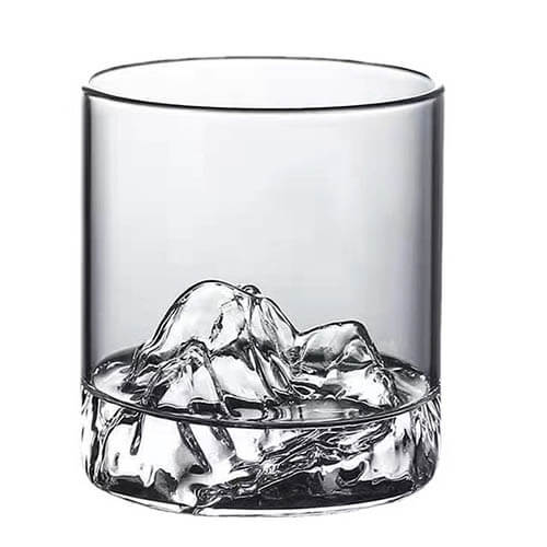 whiskey mountain glass cup