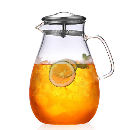 big belly glass pitcher