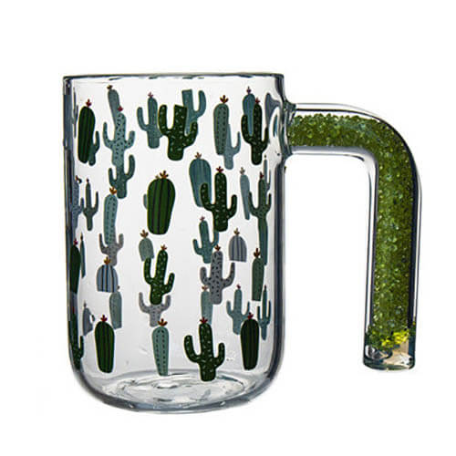 cactus glass cup