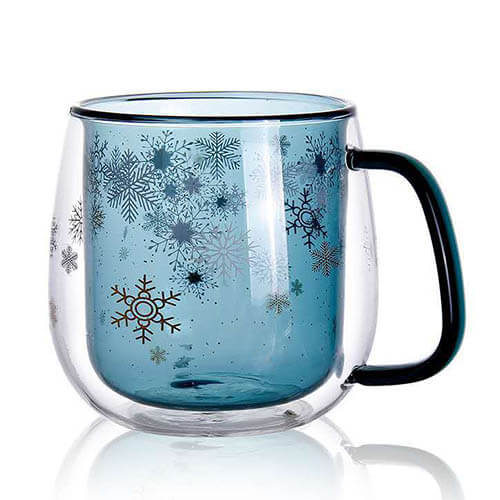 christmas glass cup