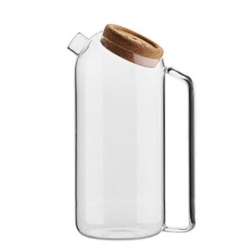 glass pitcher with cork lid