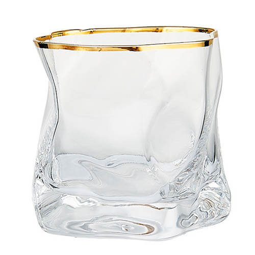 irregular glass cup