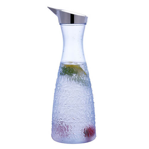 sharp mouth glass water pitcher