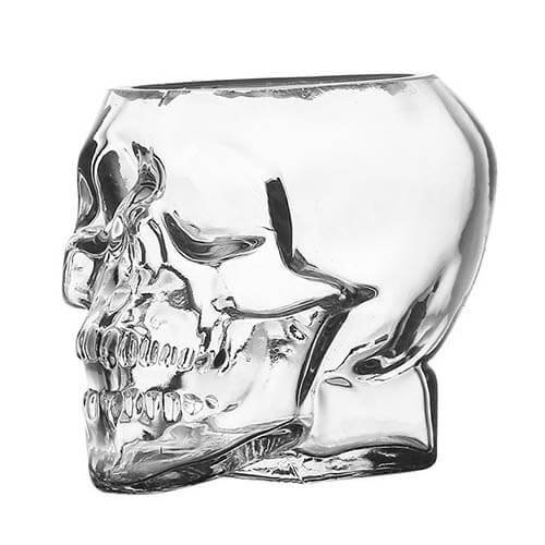 skull glass cup