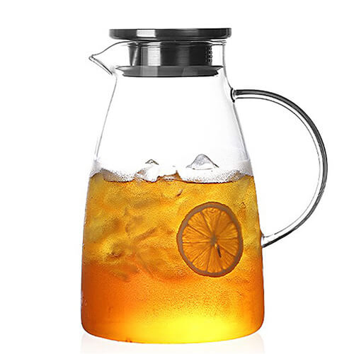 small belly glass pitcher