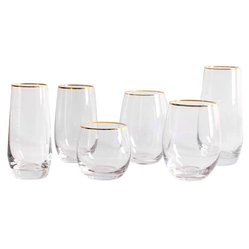 solid color glass cups