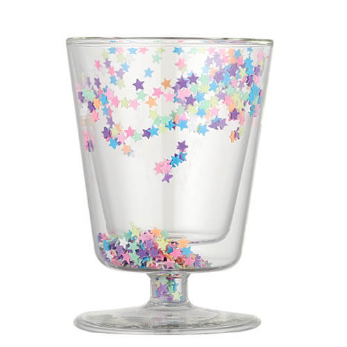 star flowing glass cup